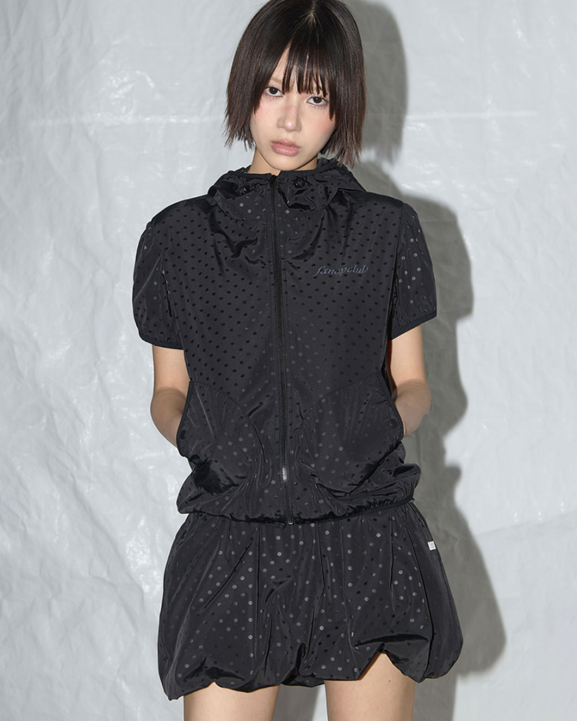 FANCY CLUB ■ Half Dot Windbreaker Influencer pick] Half Dot Windbreaker (Black) F25QA966