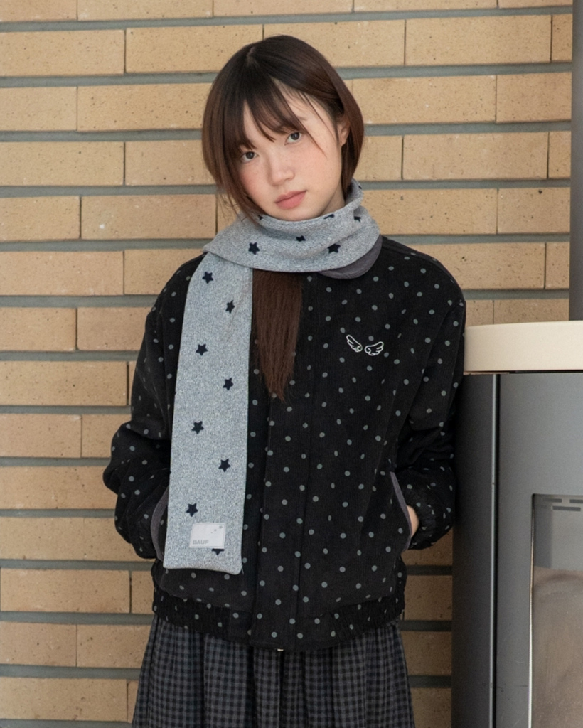 スター ニット マフラー [グレー] | ファッション通販サイト NUGU