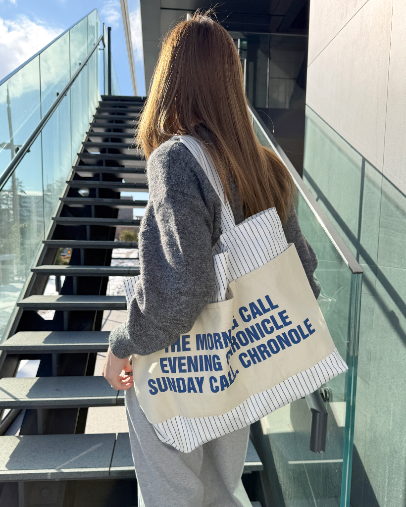 ストライプエコバッグ