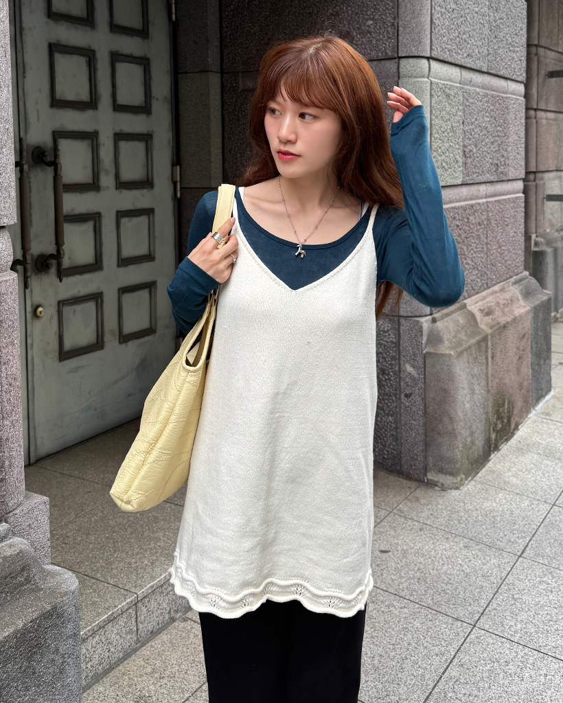 フリルキャミミニワンピース