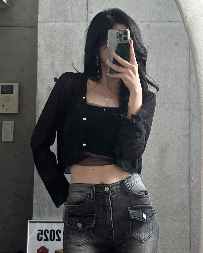 シフォンキャミカーディガンセット | ファッション通販サイト NUGU