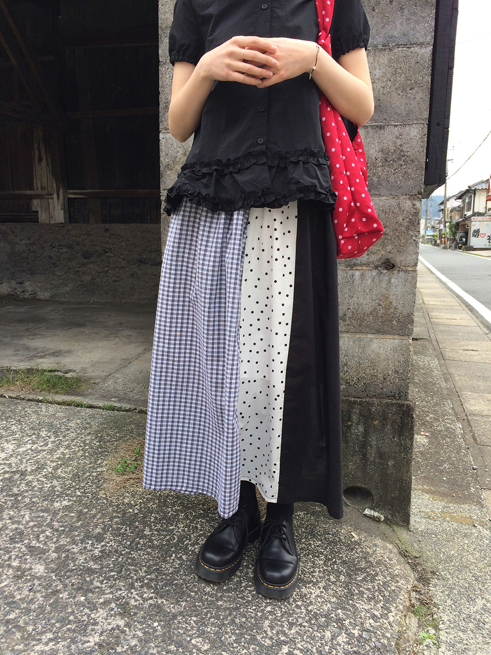 チェックドットスカート | ファッション通販サイト NUGU