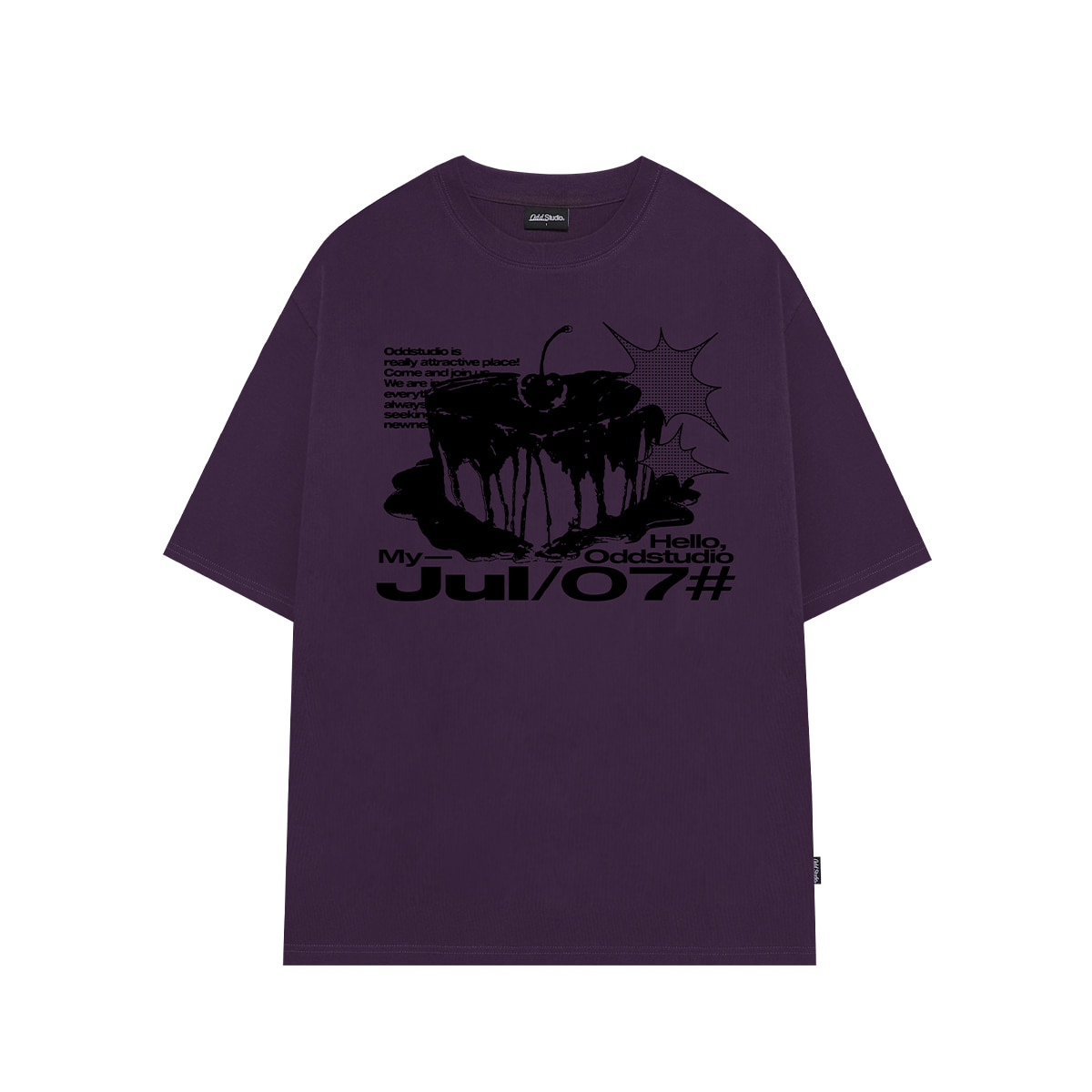 Tシャツ・カットソー [ODDSTUDIO]Bang Graphic Oversized Fit T-Shirt Bang Graphic Oversized Fit T-Shirt - magenta | ファッション