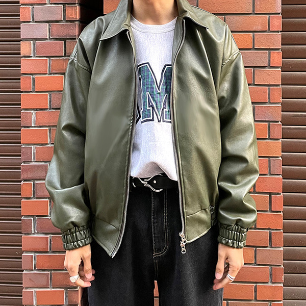 NUGU レザージャケット レザージップアップジャケット | ファッション通販サイト NUGU