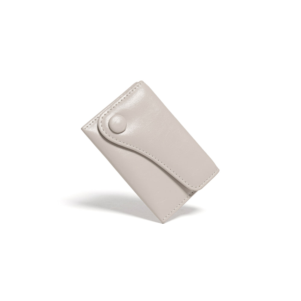 ☆LEMASQUE☆ Dot Saddle Slim Mini Transit Card Wallet Warm G MUSINSA | LEMASQUE Dot Saddle Slim Mini Transportation Card