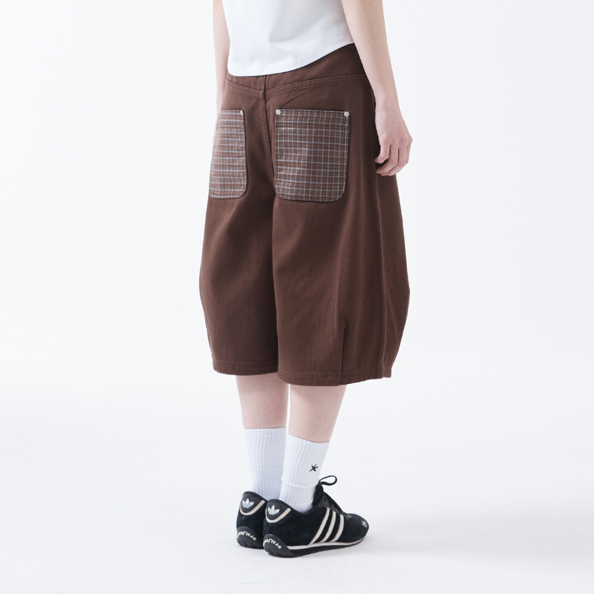 【TCM】TCM check pocket half pants - 3色 TCM check pocket half pants (brown) | ファッション通販サイト