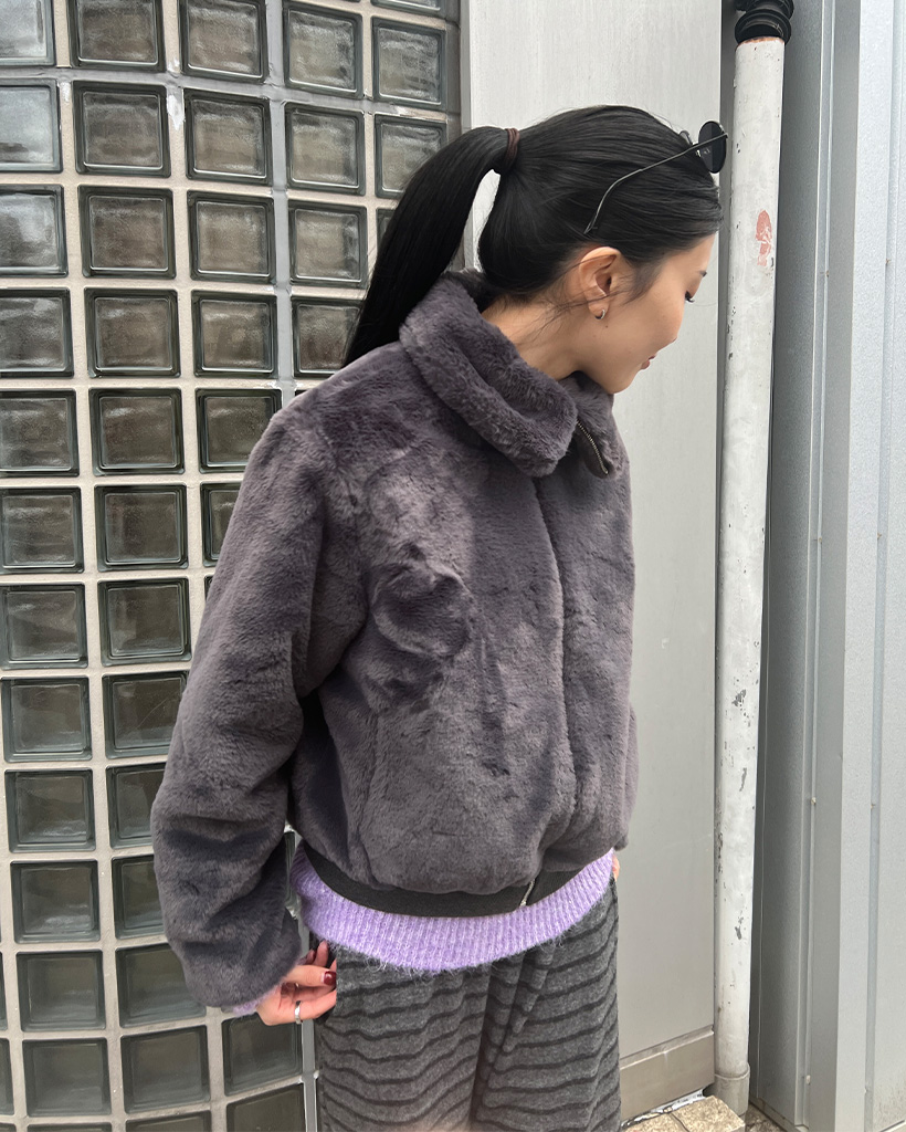 カラーポイントセミクロップファージャケット