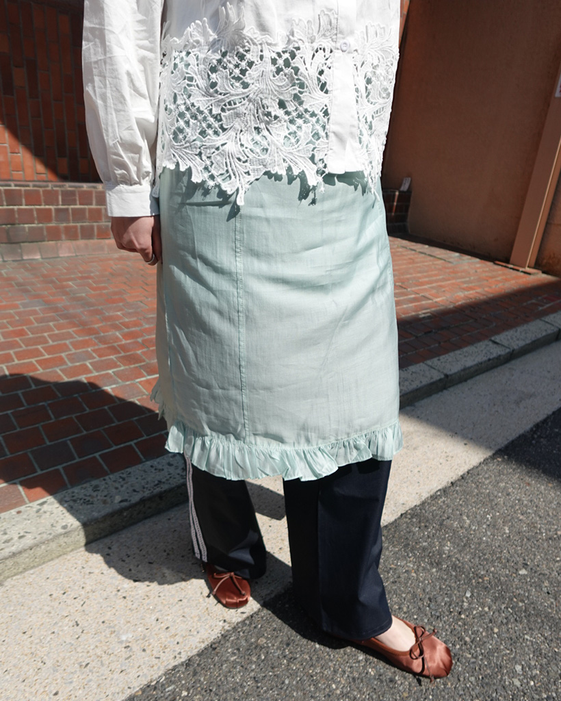 レイヤードフリルスカート