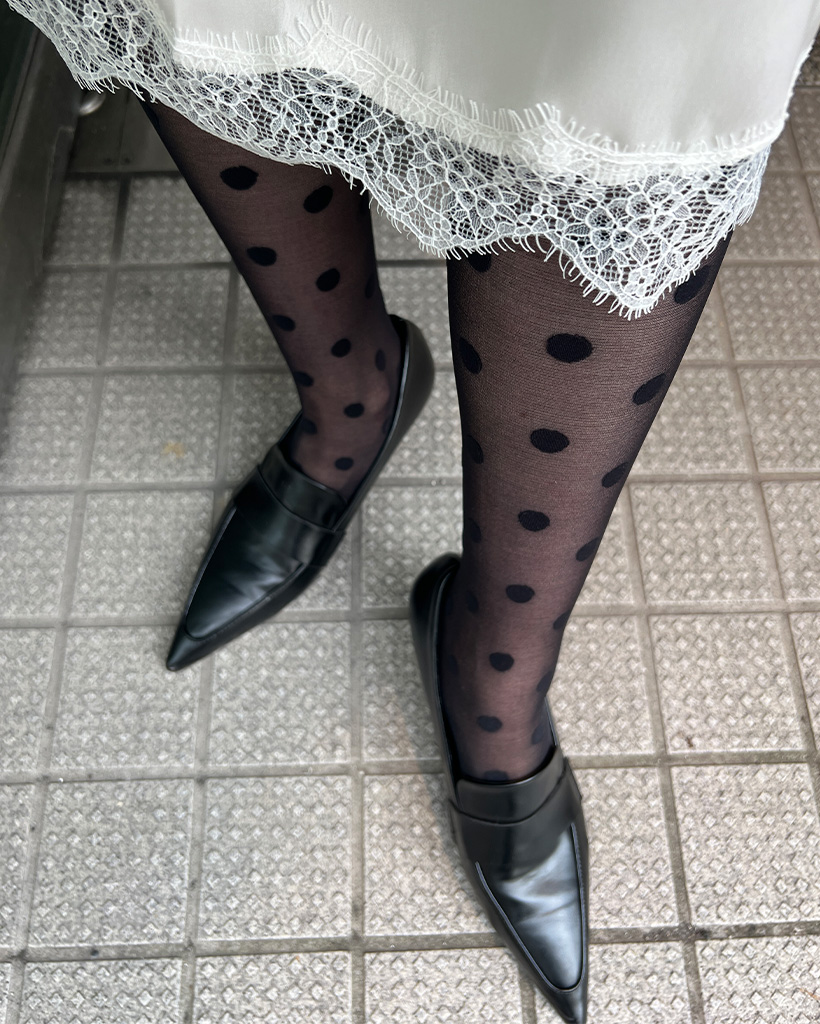 ボルカドットストッキング