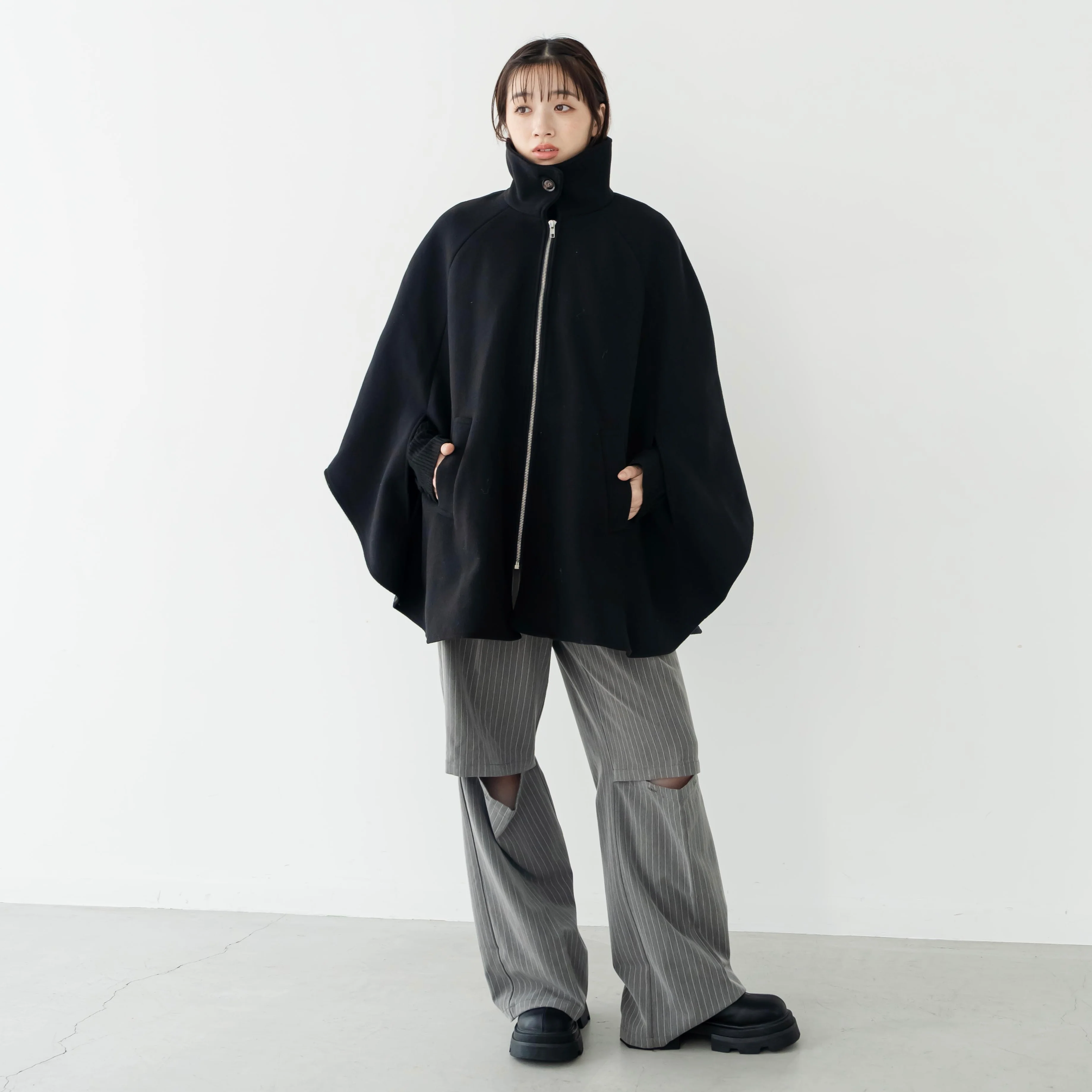 デザインポンチョコート | ファッション通販サイト NUGU