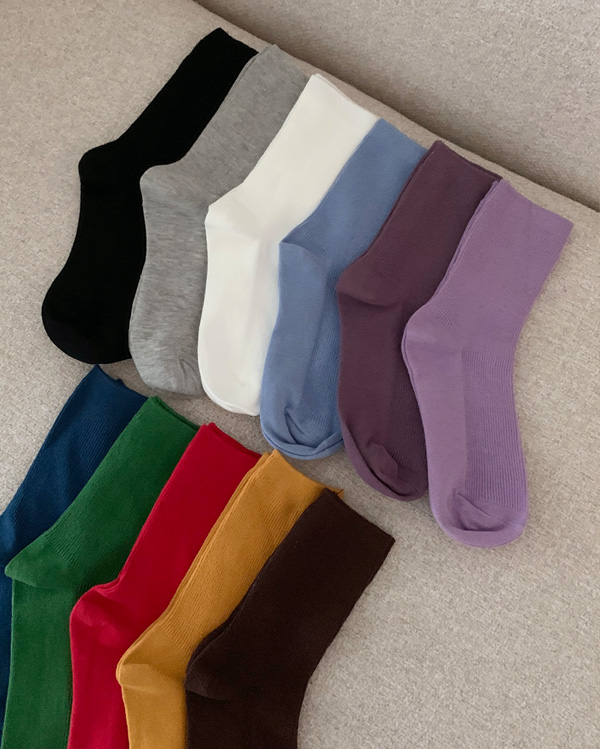 買えば買うほどお得に！ベーシックリブソックス(11color)