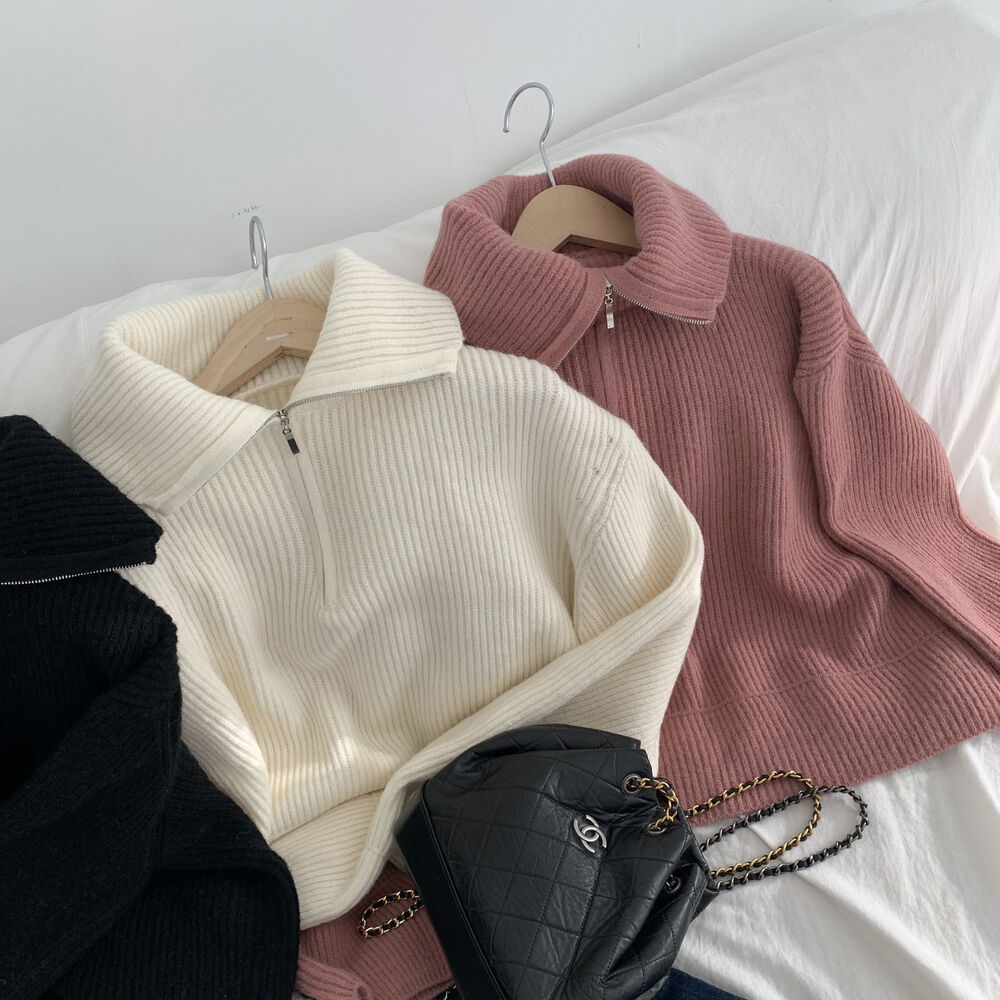 ハイネックハーフジップニット | ファッション通販サイト NUGU