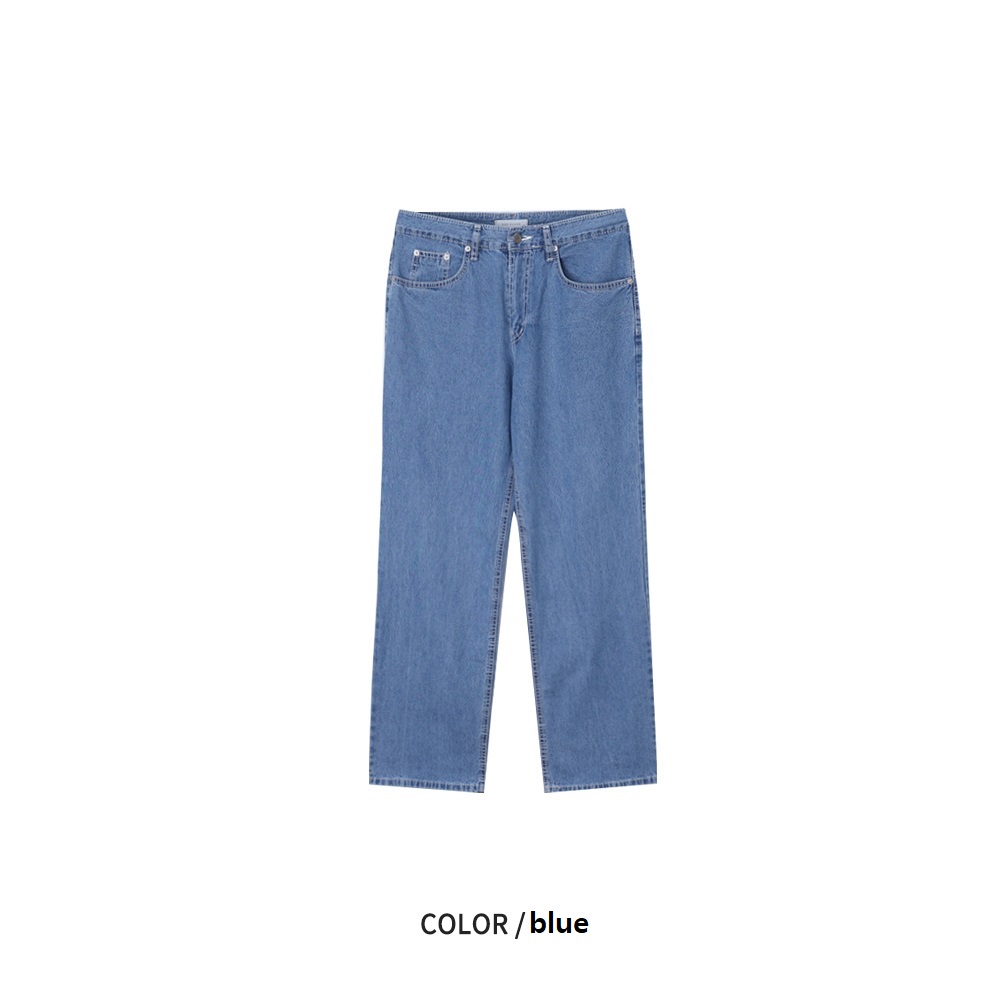 Semiwide setup denim pants (3color) | ファッション通販サイト