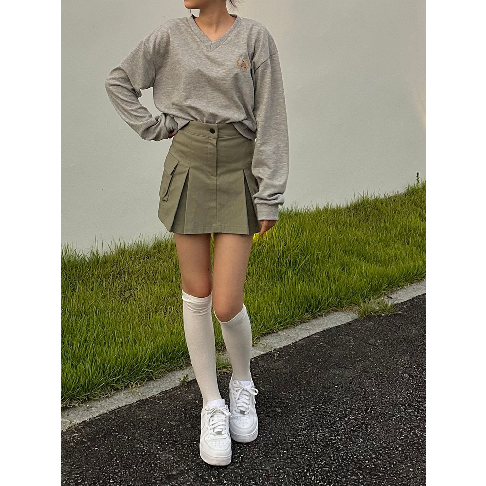 LGB/カーキミニスカート シックカーゴミニスカート | ファッション通販サイト NUGU