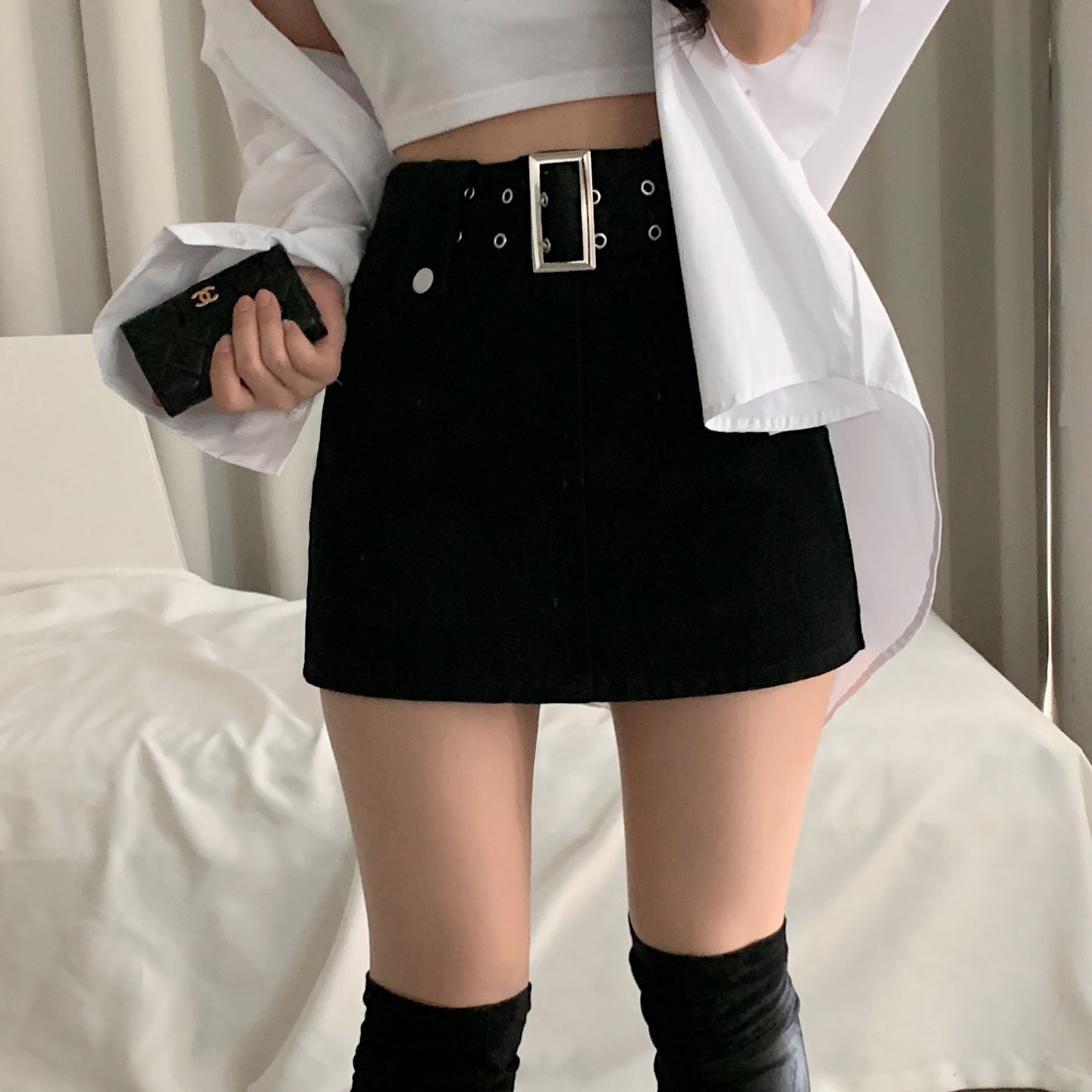 set] ベルトミニスカート-3color | ファッション通販サイト NUGU