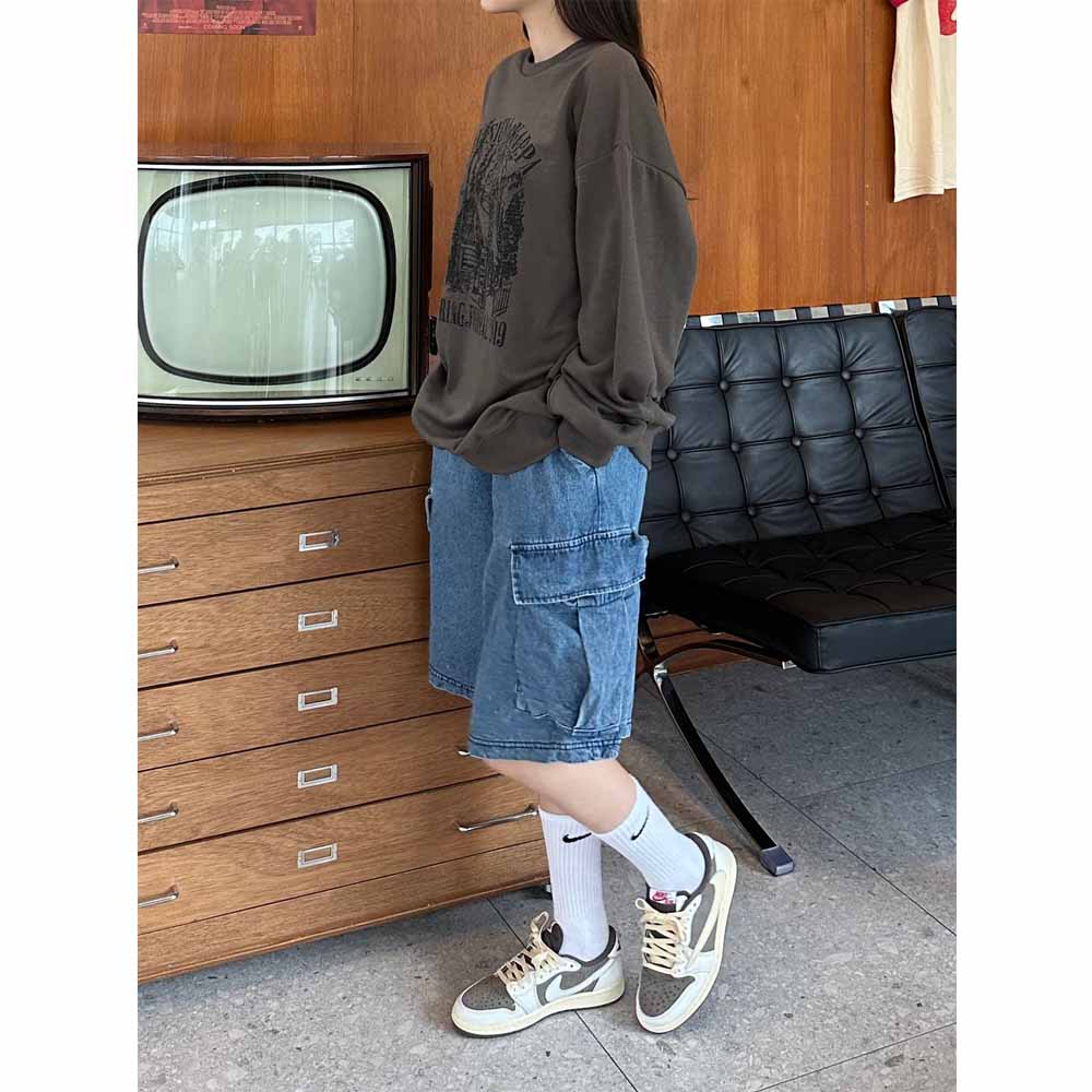 unisex] カーゴデニムショートパンツ | ファッション通販サイト NUGU