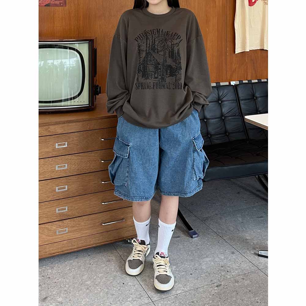 unisex] カーゴデニムショートパンツ | ファッション通販サイト NUGU