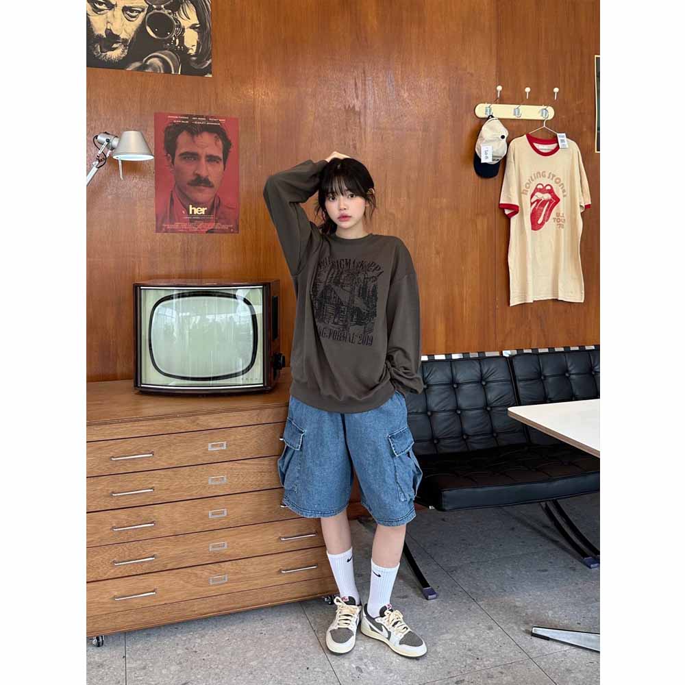 unisex] カーゴデニムショートパンツ | ファッション通販サイト NUGU