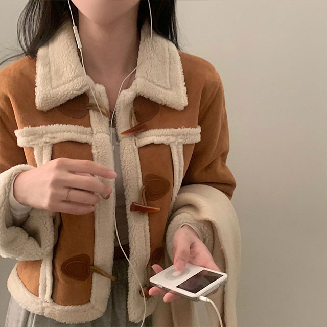 3color] ボアショート丈ダッフルコート | ファッション通販サイト NUGU