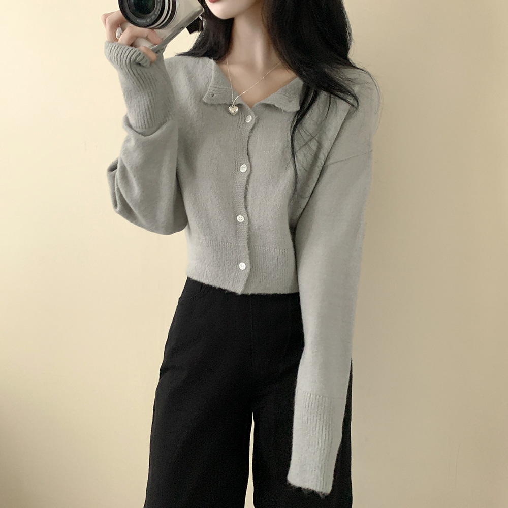 デイリーラウンドニットカーディガン (9color) | ファッション通販