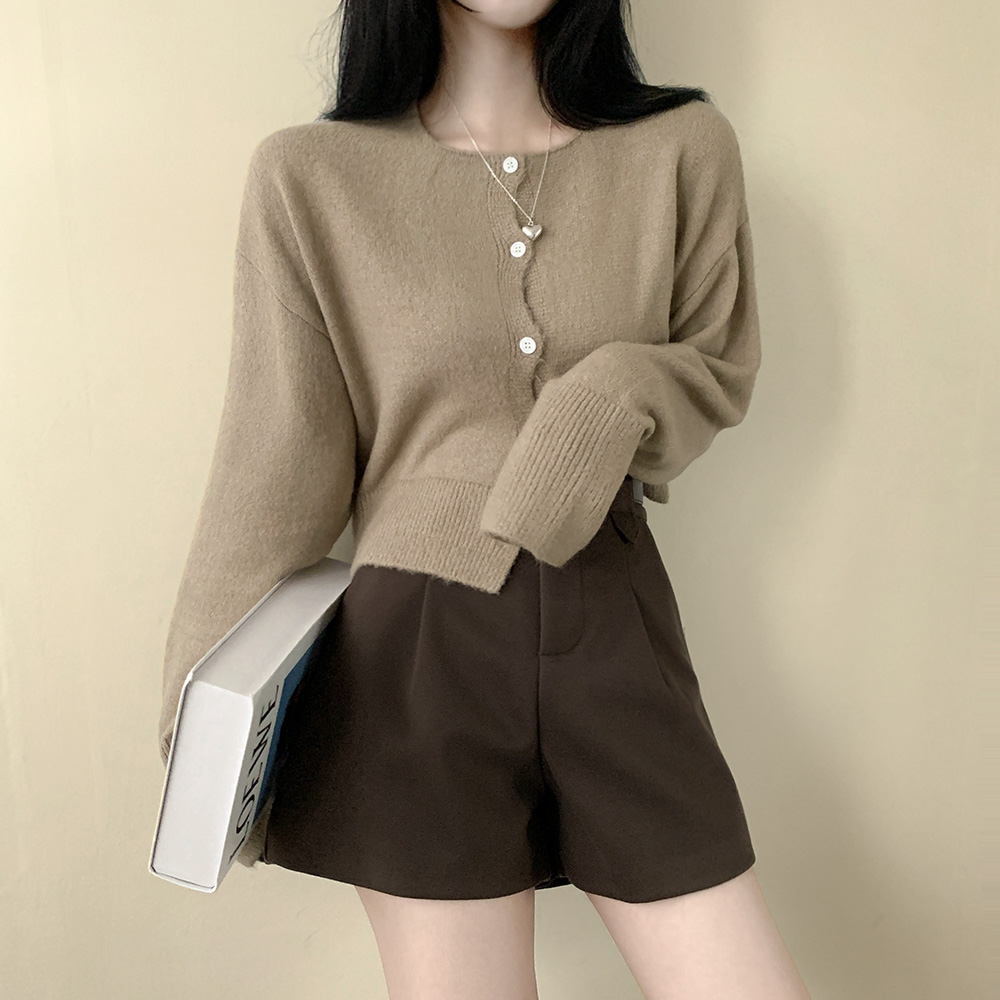 デイリーラウンドニットカーディガン (9color) | ファッション通販