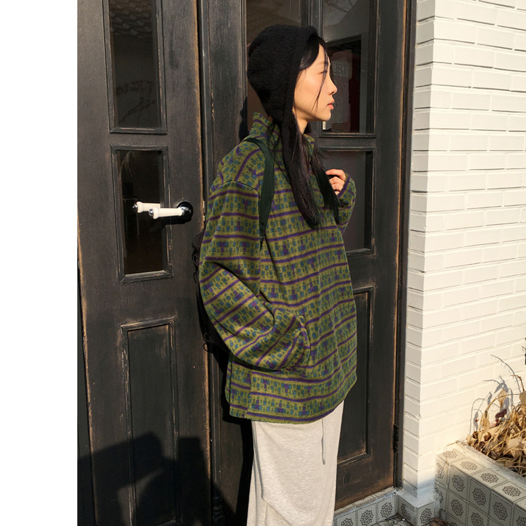 ノルディックパターンフリースハーフジップ | ファッション通販サイト NUGU