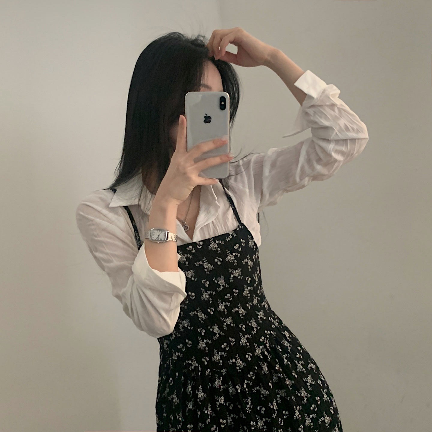 デイジーフラワーキャミソールロングワンピース-2color | ファッション