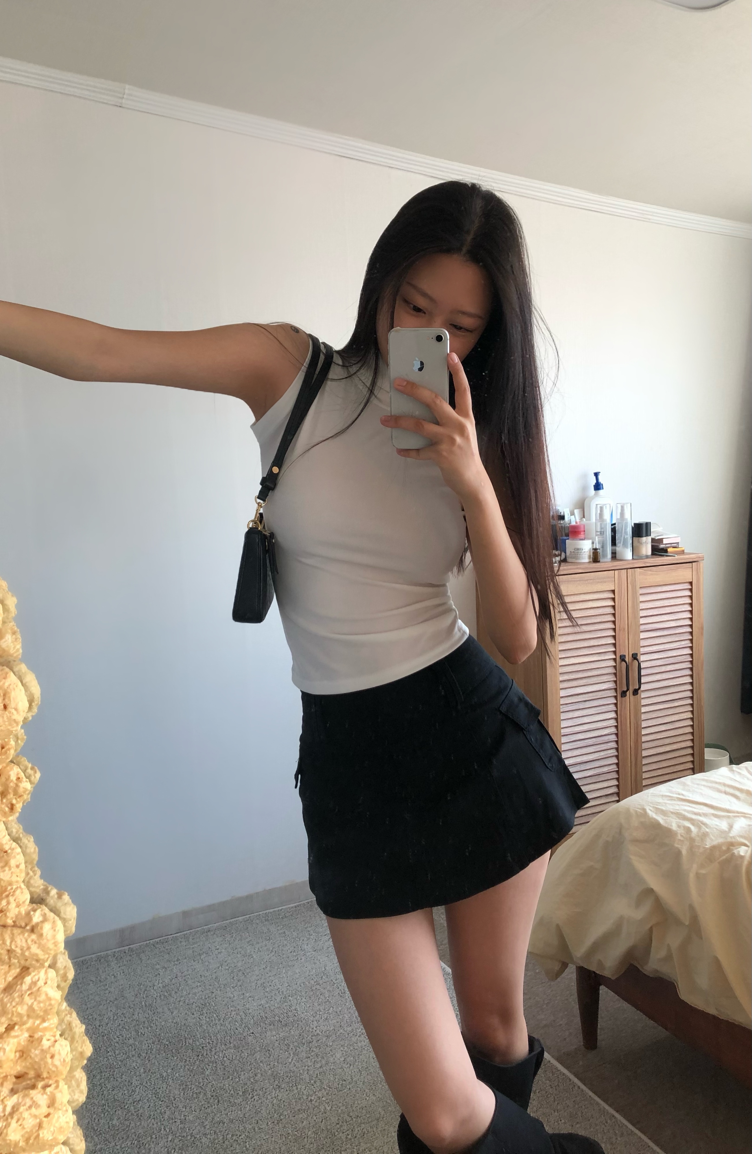 ハイネック ノースリーブ Tシャツ