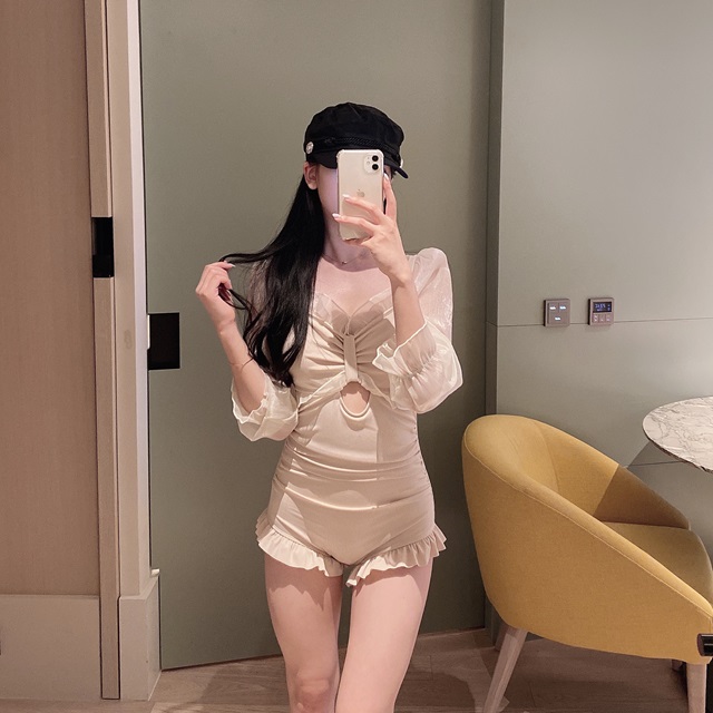 シースルーフリル水着