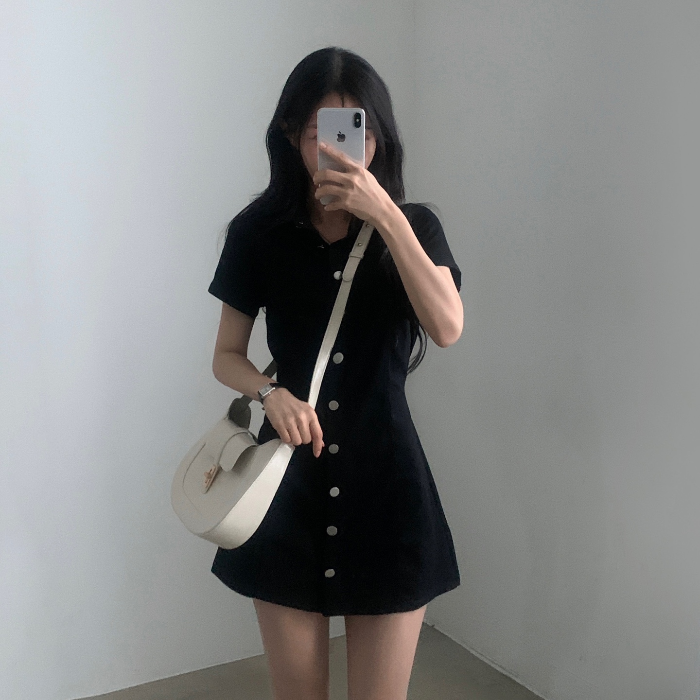コットン半袖ミニワンピース-3color | ファッション通販サイト NUGU
