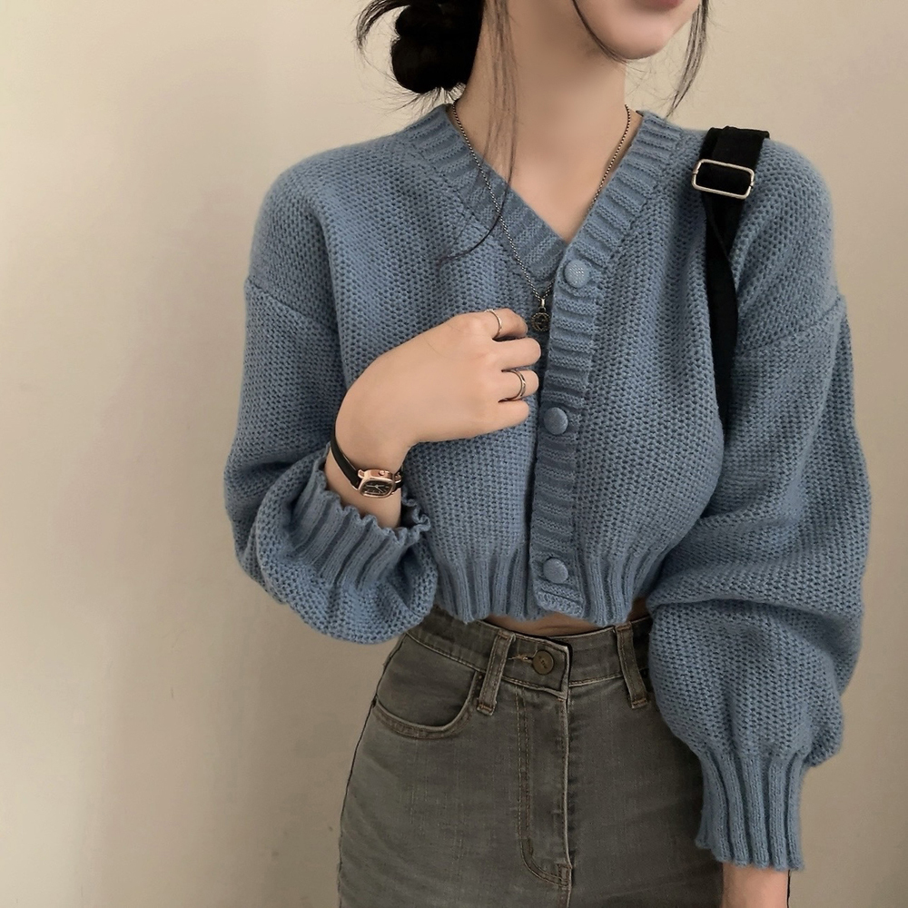 【未使用】アパルトモン　2024SS♡Vネックニットカーディガン　ネイビー 未使用】アパルトモン 2024SS♡Vネックニットカーディガン