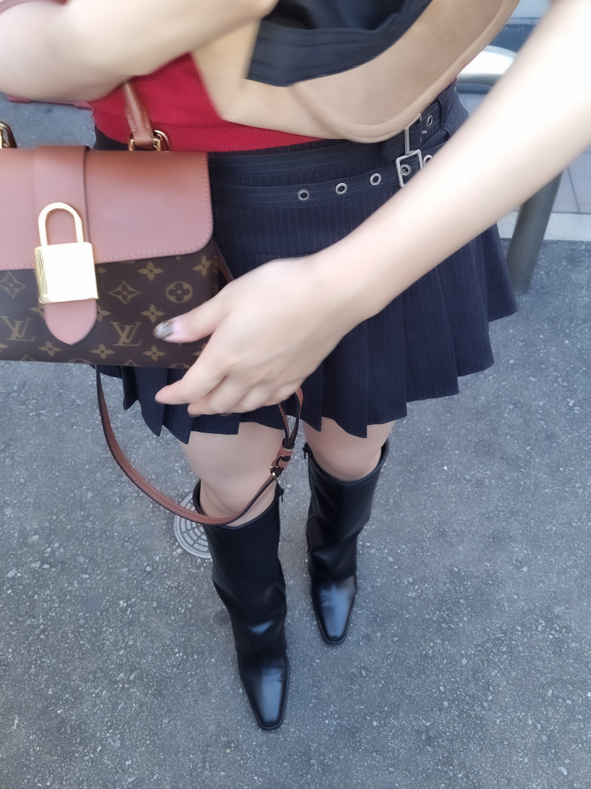 7CM]厚底フォールドオーバーロングブーツ | ファッション通販