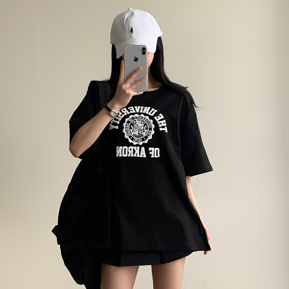 レタリングオーバーサイズ半袖Tシャツ | ファッション通販サイト