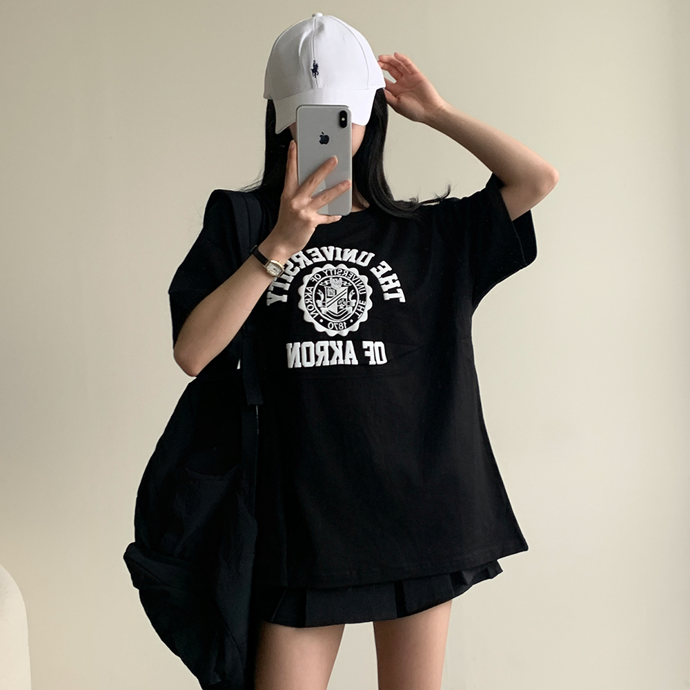 レタリングオーバーサイズ半袖Tシャツ | ファッション通販サイト