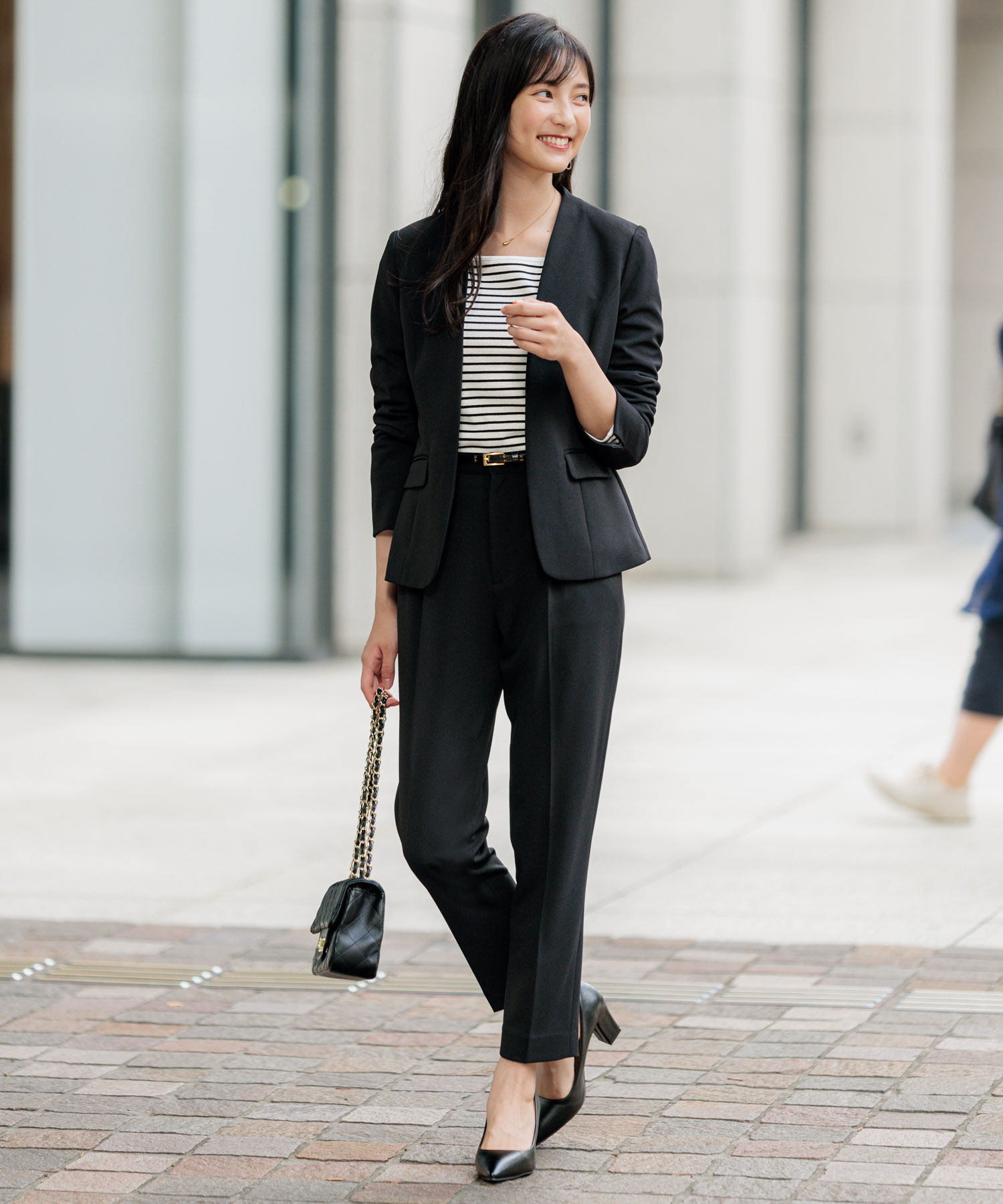 M ノーカラー パンツスーツ セットアップ フォーマル セレモニー ビジネス 楽天市場】レディース セレモニースーツ ママスーツ パンツ