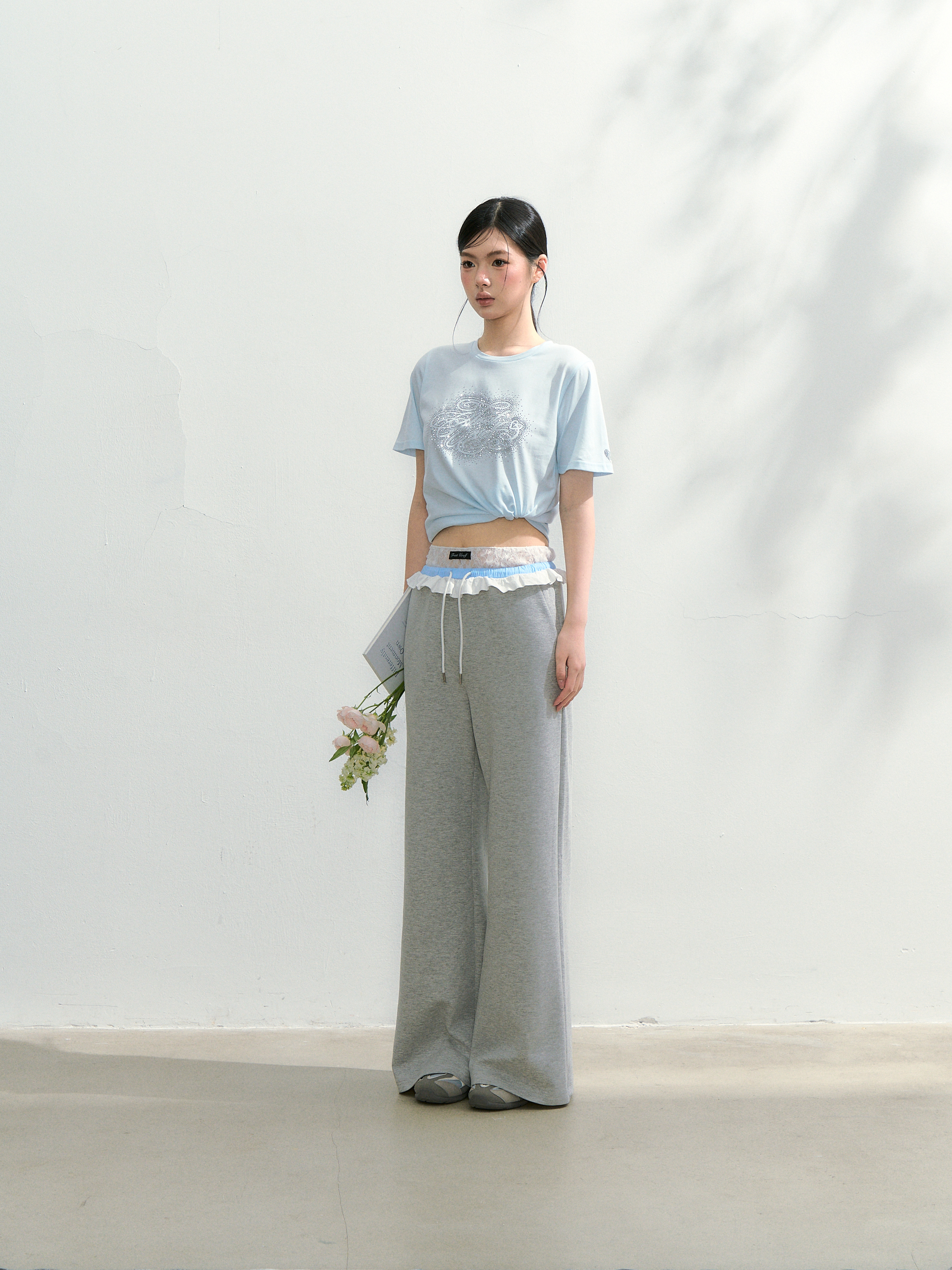Double-waist lace pants | ファッション通販サイト NUGU