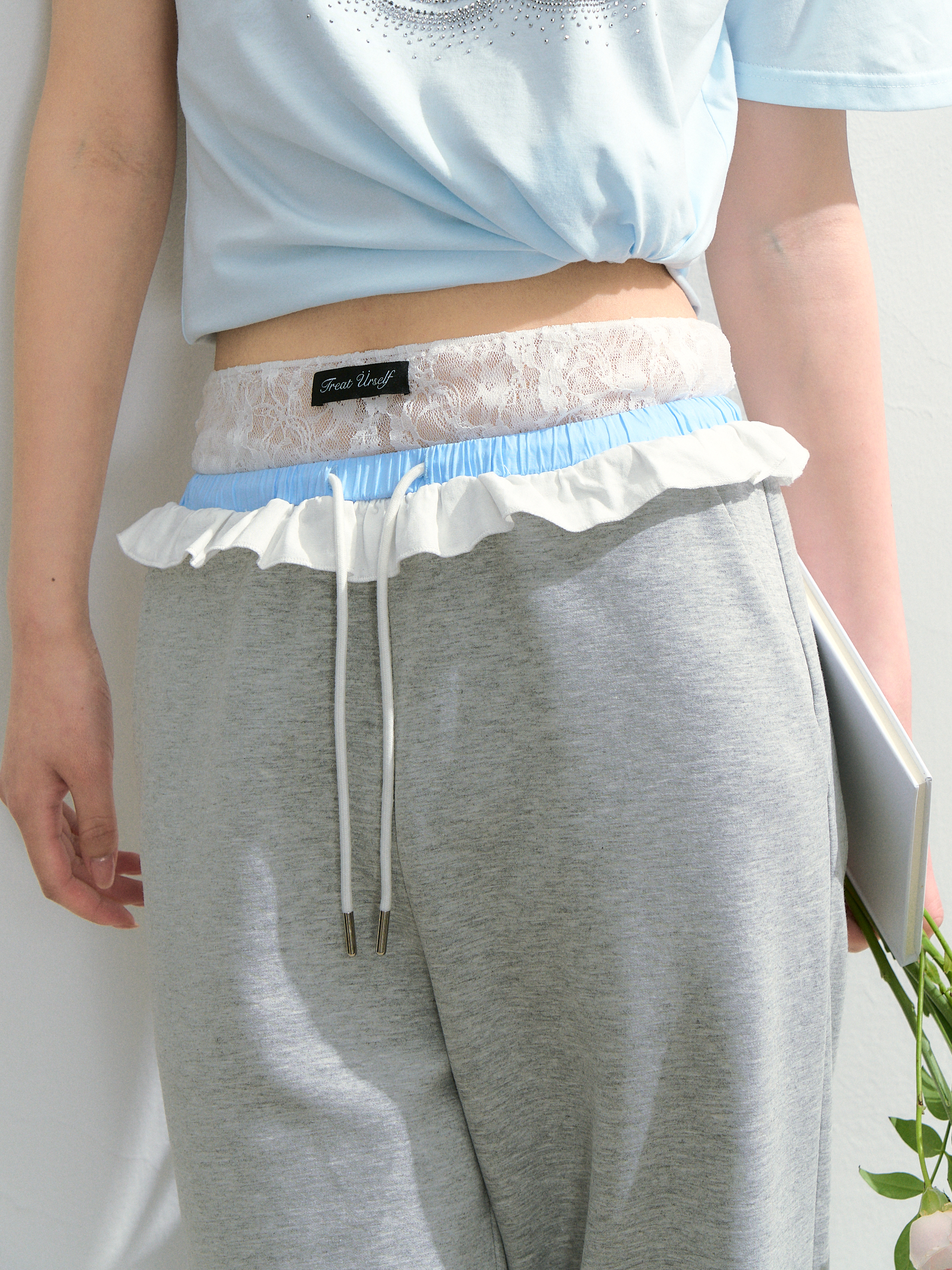 Double-waist lace pants | ファッション通販サイト NUGU