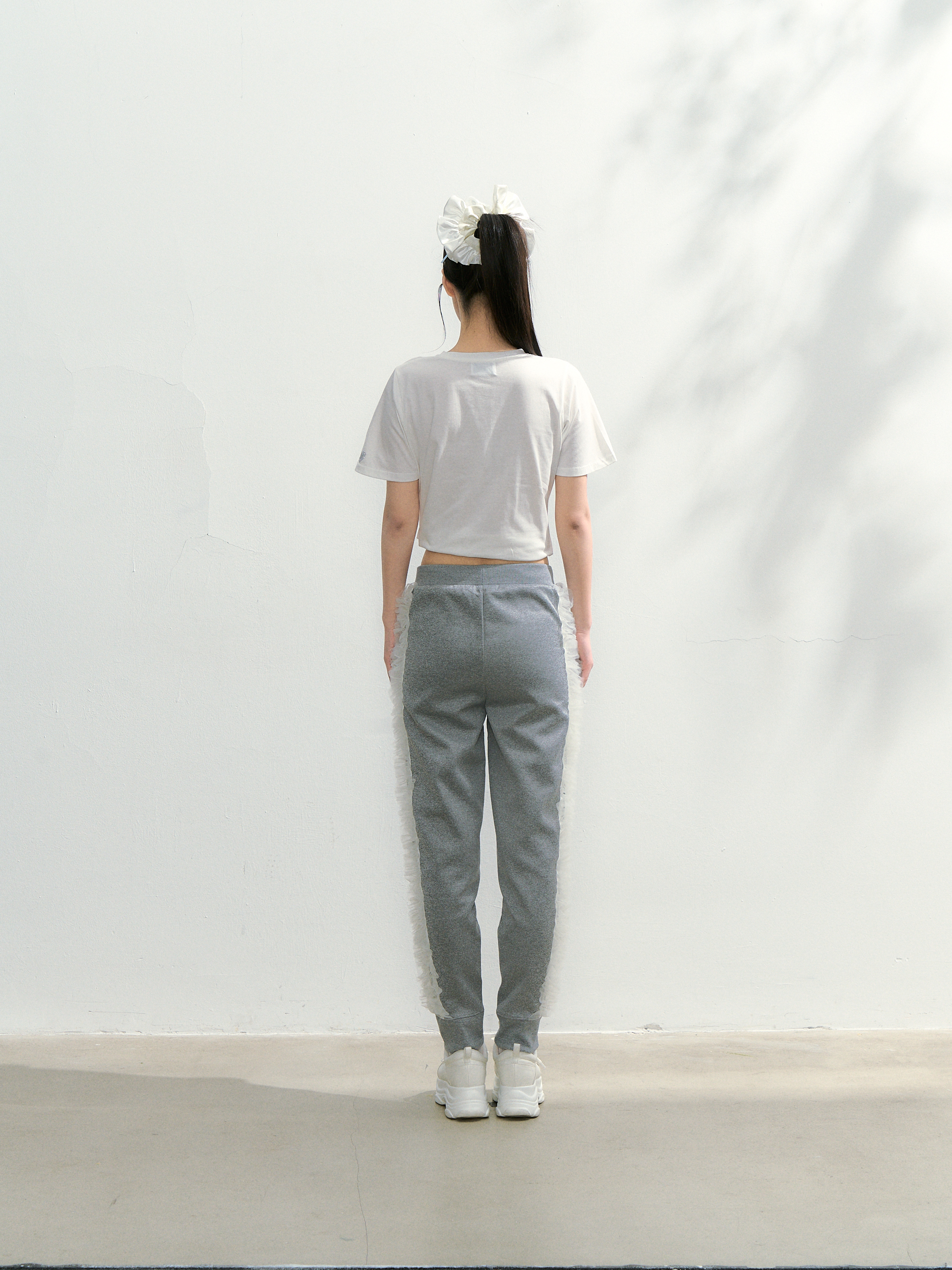 Treat Girl's tulle frill jersey pants | ファッション通販