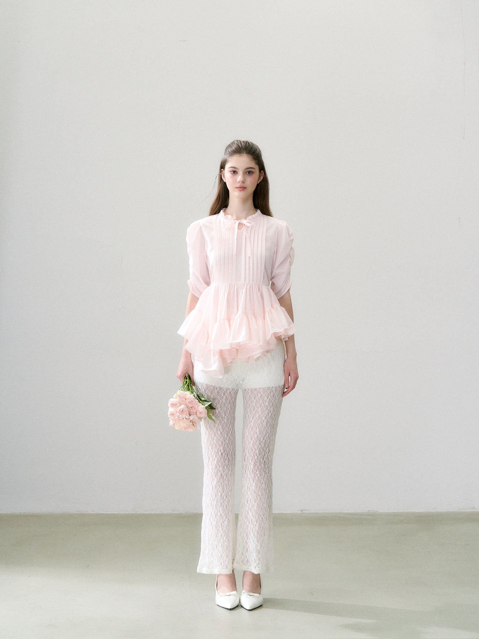 Twist Flare Pintuck Blouse | ファッション通販サイト NUGU