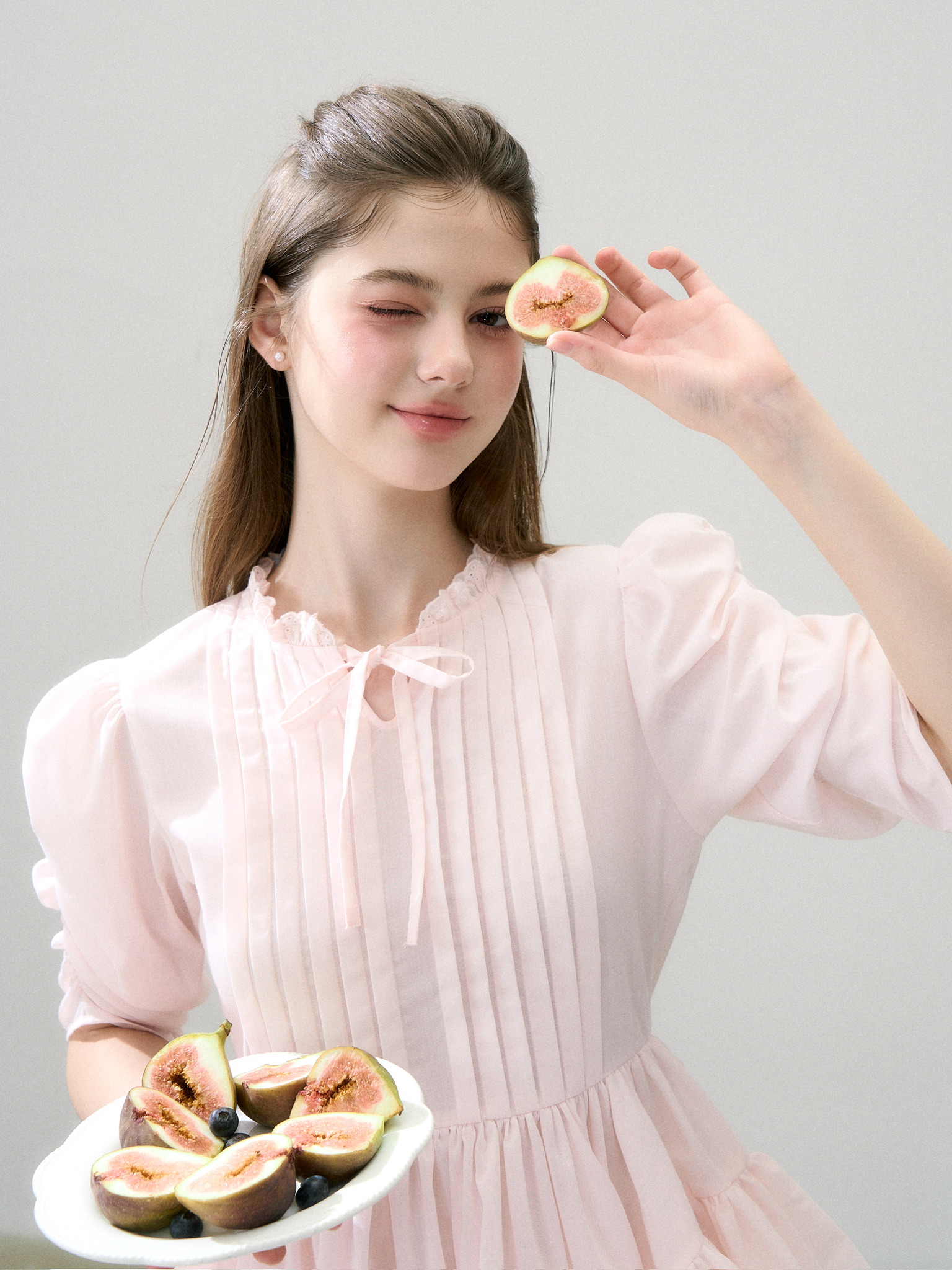 ワンピース Treat Urself Twist Flare Pintuck Blouse Twist Flare