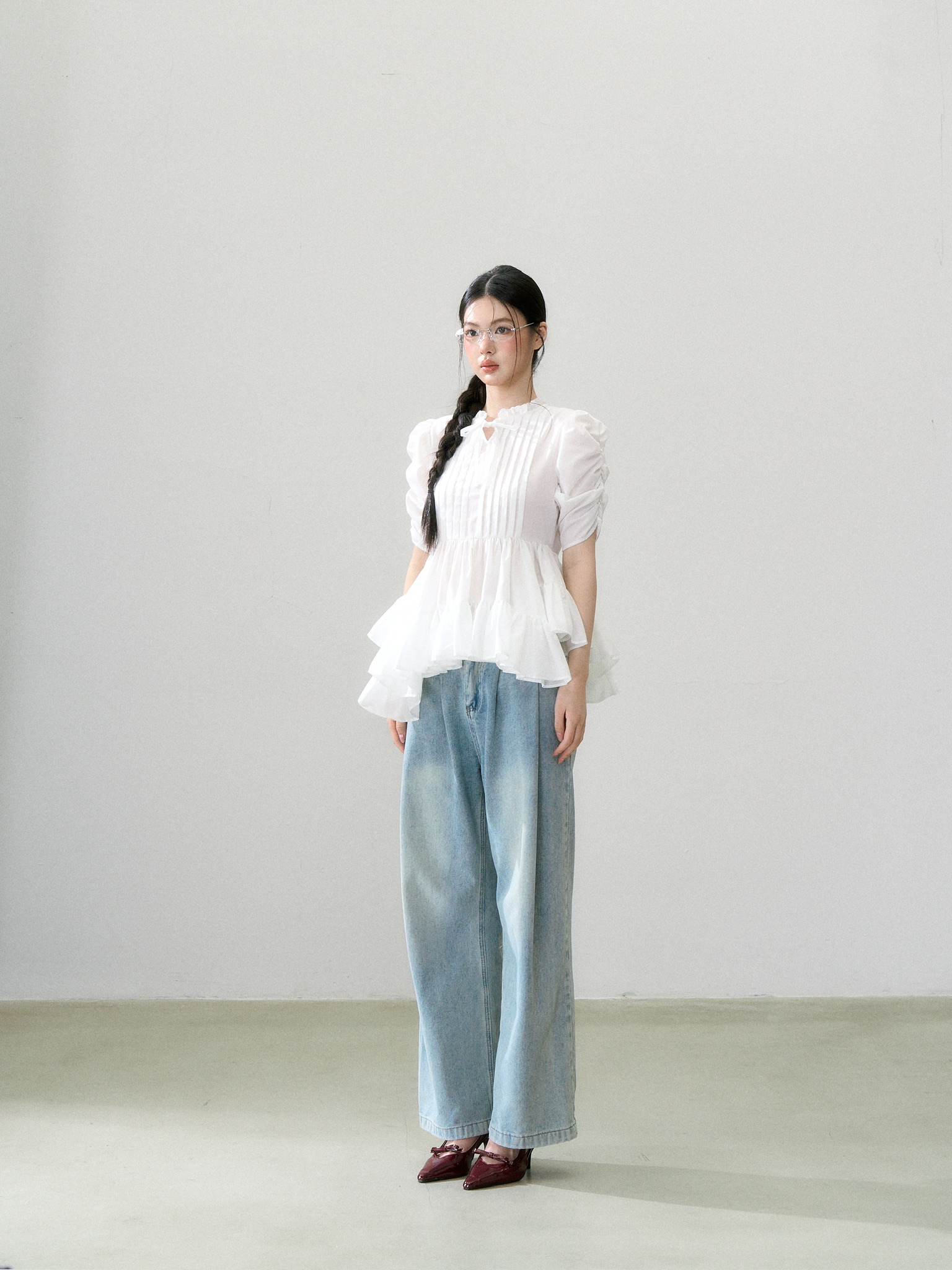 ワンピース Treat Urself Twist Flare Pintuck Blouse Twist Flare Pintuck Blouse | ファッション通販サイト NUGU