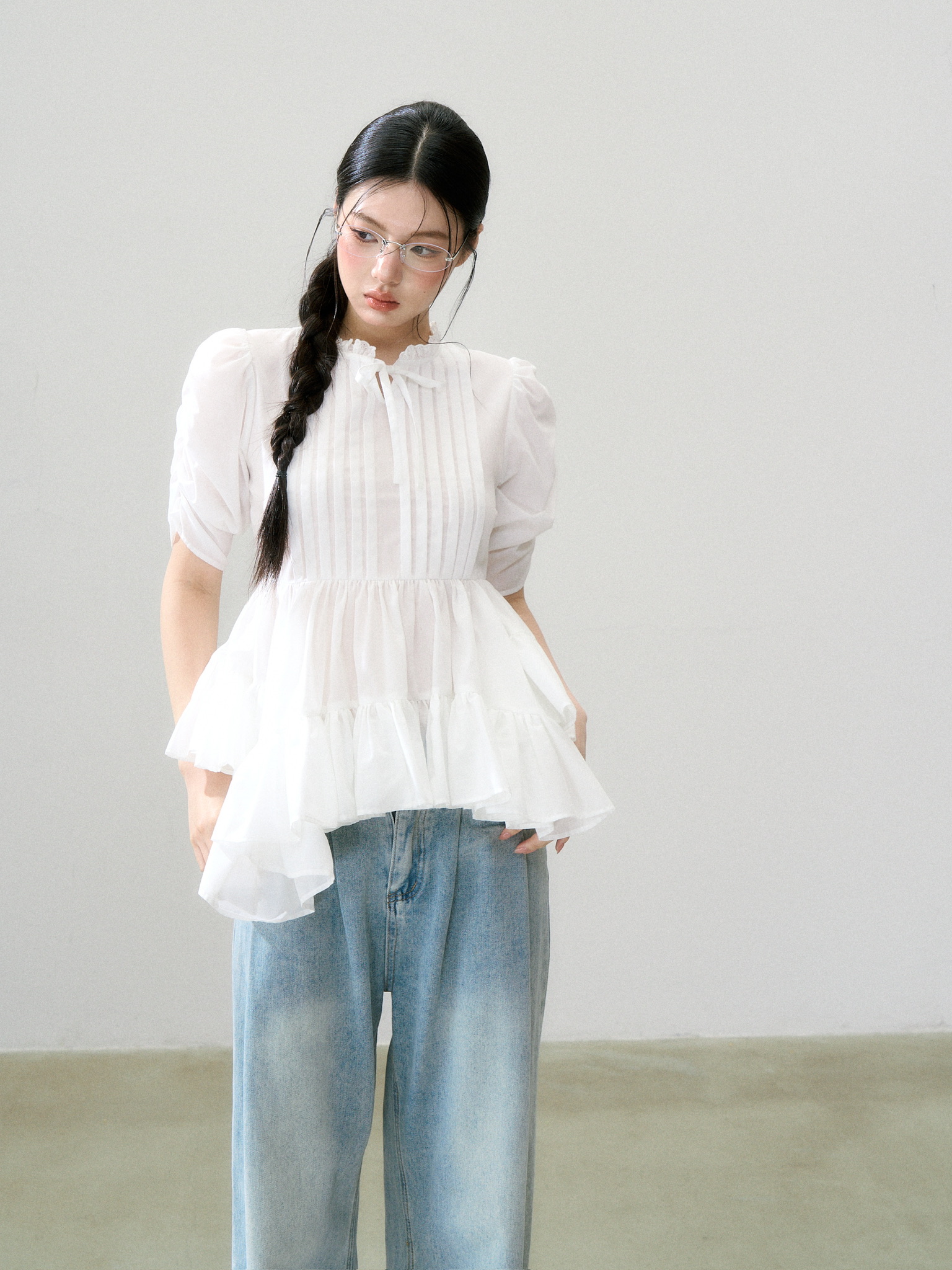 ワンピース Treat Urself Twist Flare Pintuck Blouse Twist Flare Pintuck Blouse | ファッション通販サイト NUGU