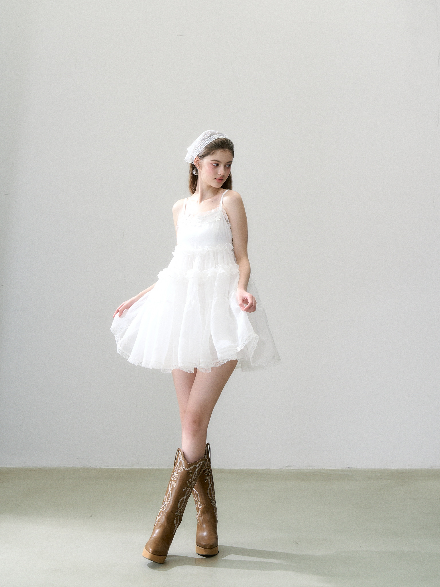 Soft veil camisole dress | ファッション通販サイト NUGU