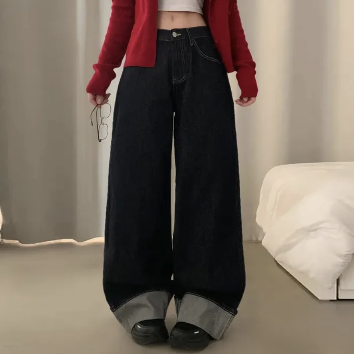 新品　wooyoungmi ロールアップパンツ 楽天市場】ロールアップ デニムパンツ レディース デニム ハイ