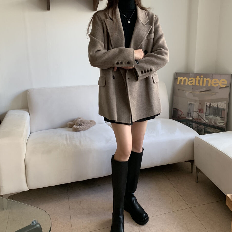 ウールハーフコート