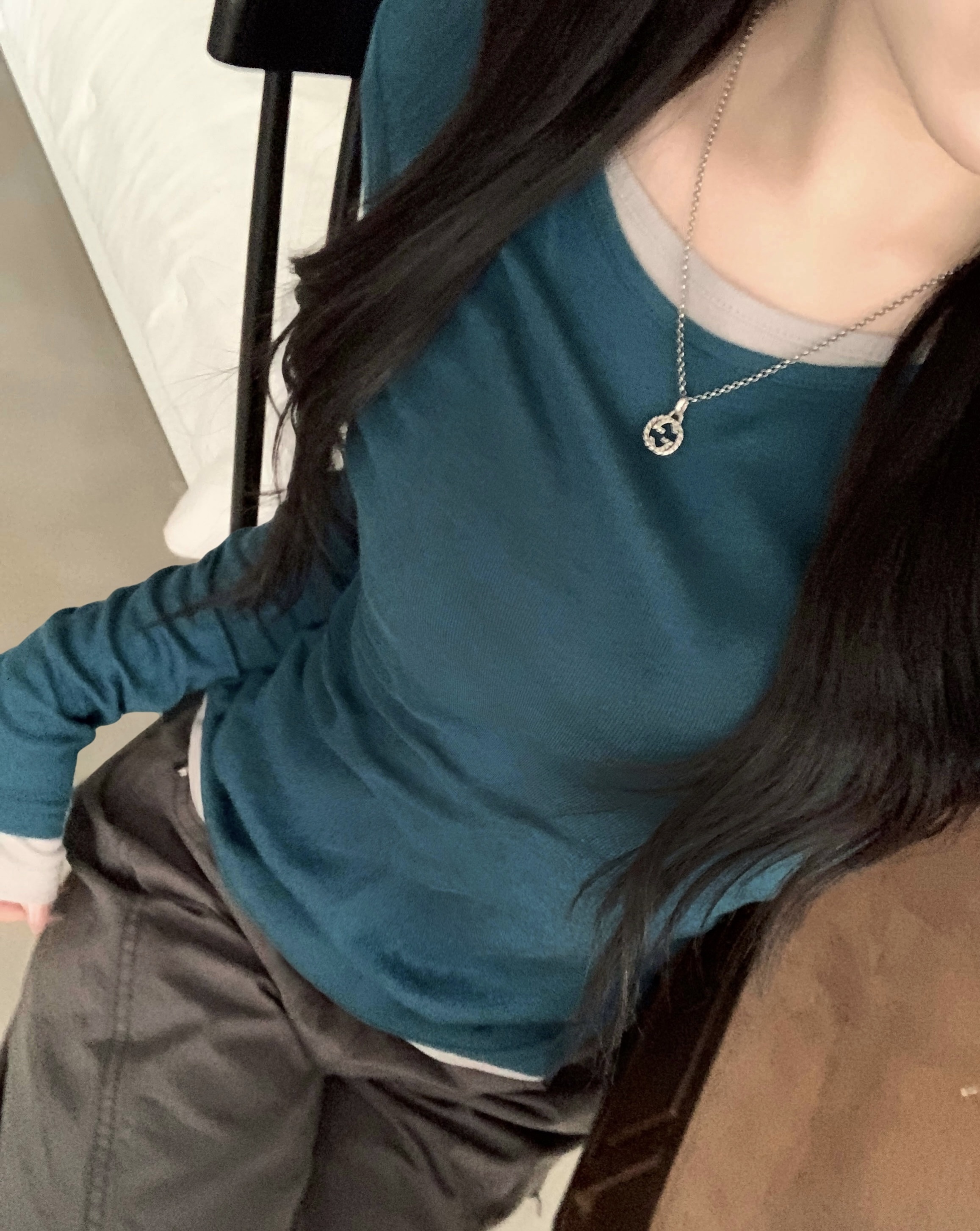 (9color)レイヤード長袖Tシャツ