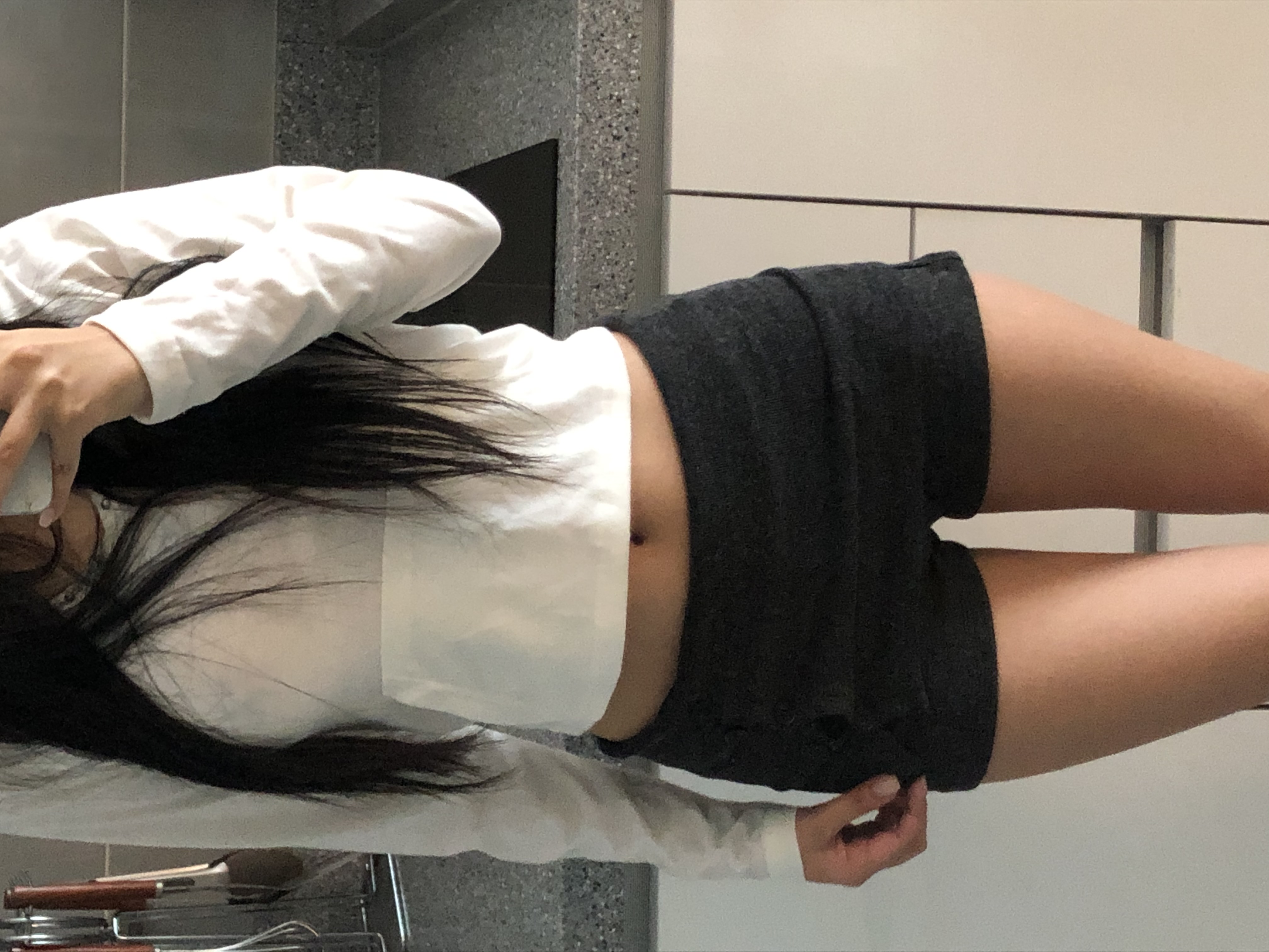 (2color)ボタン付きニットショートパンツ