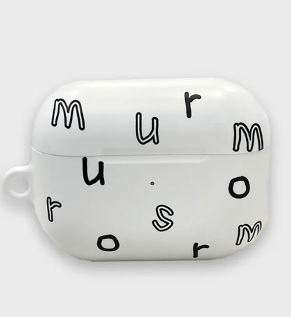 murmurtype airpods case (matte / white)