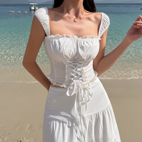 2piece] コルセット スイムウェア 水着 | ファッション通販サイト NUGU