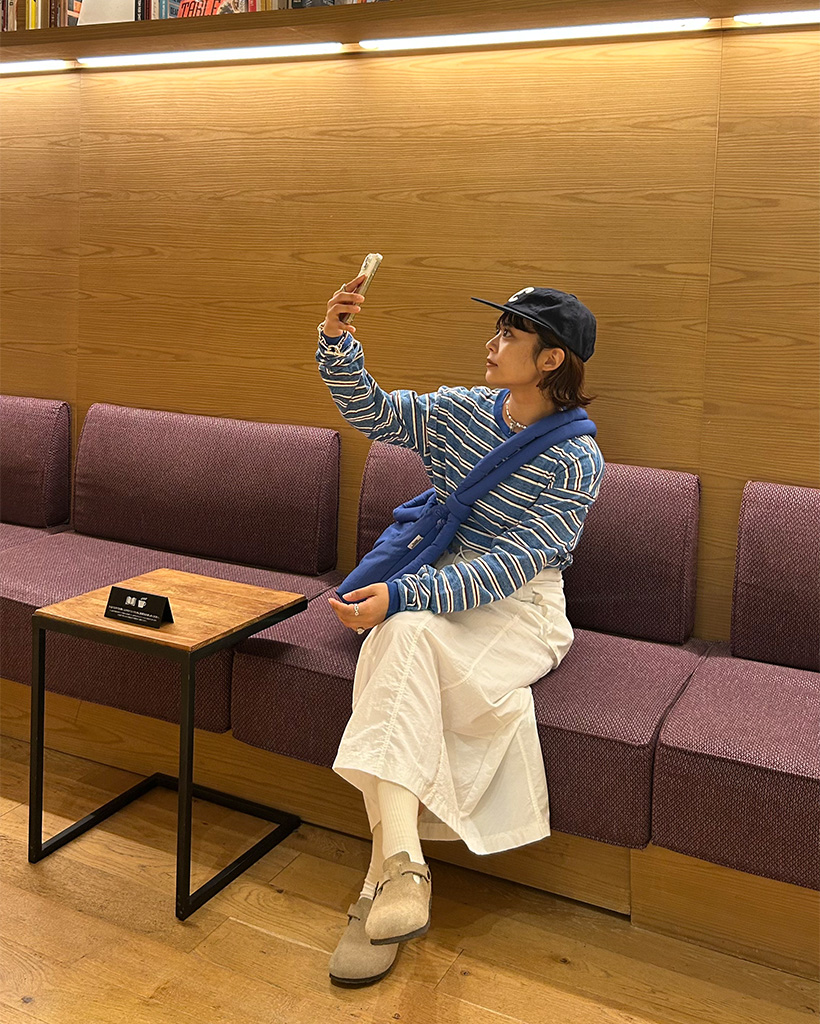 ナイロンマキシスカート